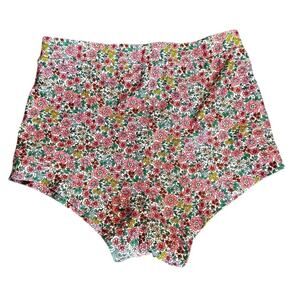 Lime Ricki Whimsy Retro Boy Floral High Waisted Bikini Bottoms Size Small